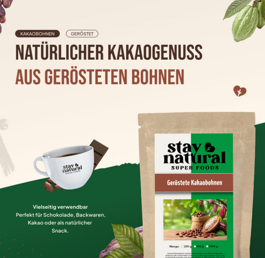 Kakaobohnen geröstet