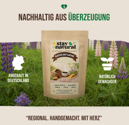 Kaffee mit Lupine gemahlen