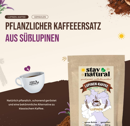 Lupinen Kaffee ganze Bohnen