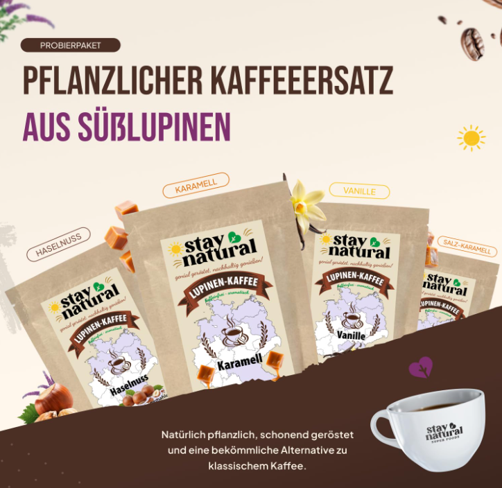 Lupinen Probierpaket vier aromatische Lupinenkaffee-Erlebnisse ( gemahlen )