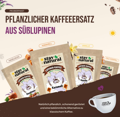 Lupinen Probierpaket vier aromatische Lupinenkaffee-Erlebnisse ( gemahlen )