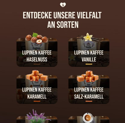 Lupinen Probierpaket vier aromatische Lupinenkaffee-Erlebnisse ( gemahlen )