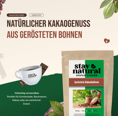 Kakaobohnen geröstet