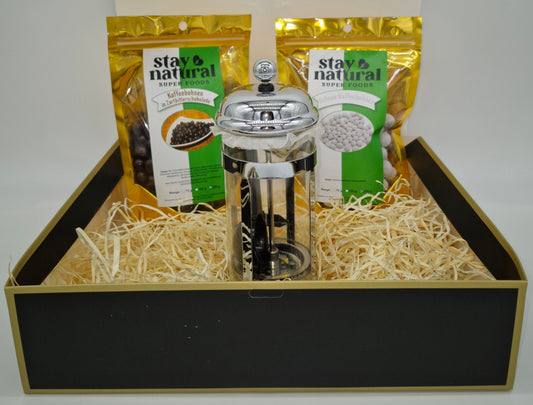 Schneekaffeebohnen & Stempelkanne – Winterlicher Genussmoment