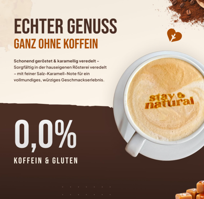 Lupinen Kaffee Salz Karamell gemahlen