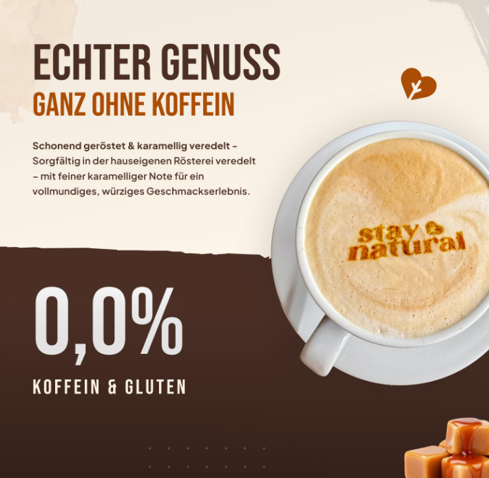 Lupinen Kaffee Karamell ganze Bohne