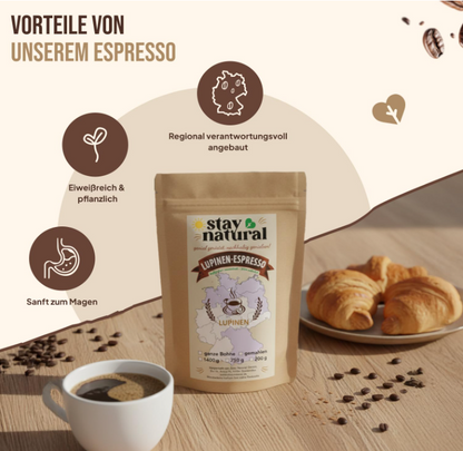 Lupinen Espresso gemahlen