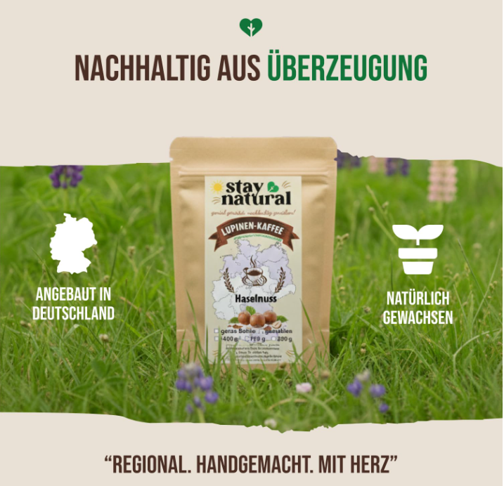 Lupinen Kaffee Haselnuss ganze Bohne