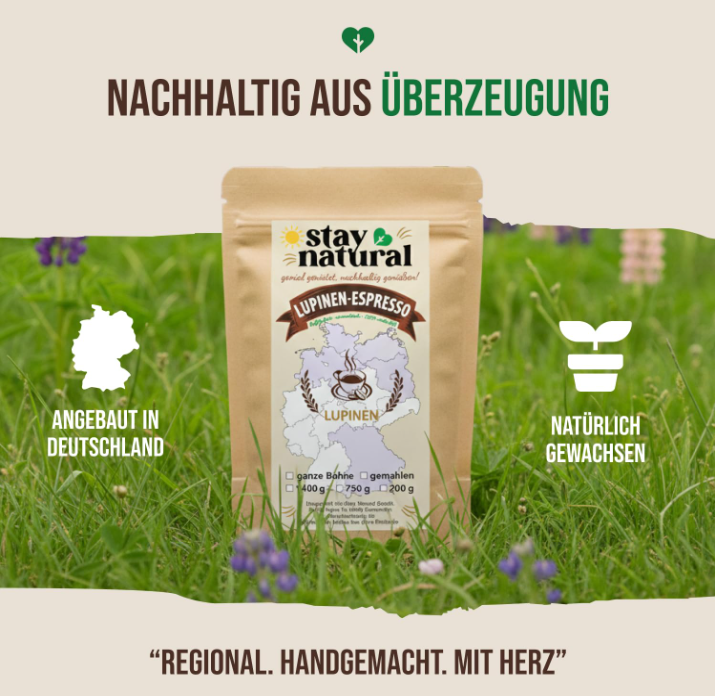 Lupinen Espresso gemahlen