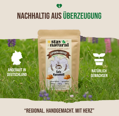 Lupinen Kaffee Salz Karamell gemahlen