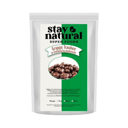 Grappa Trauben in Vollmilchschokolade