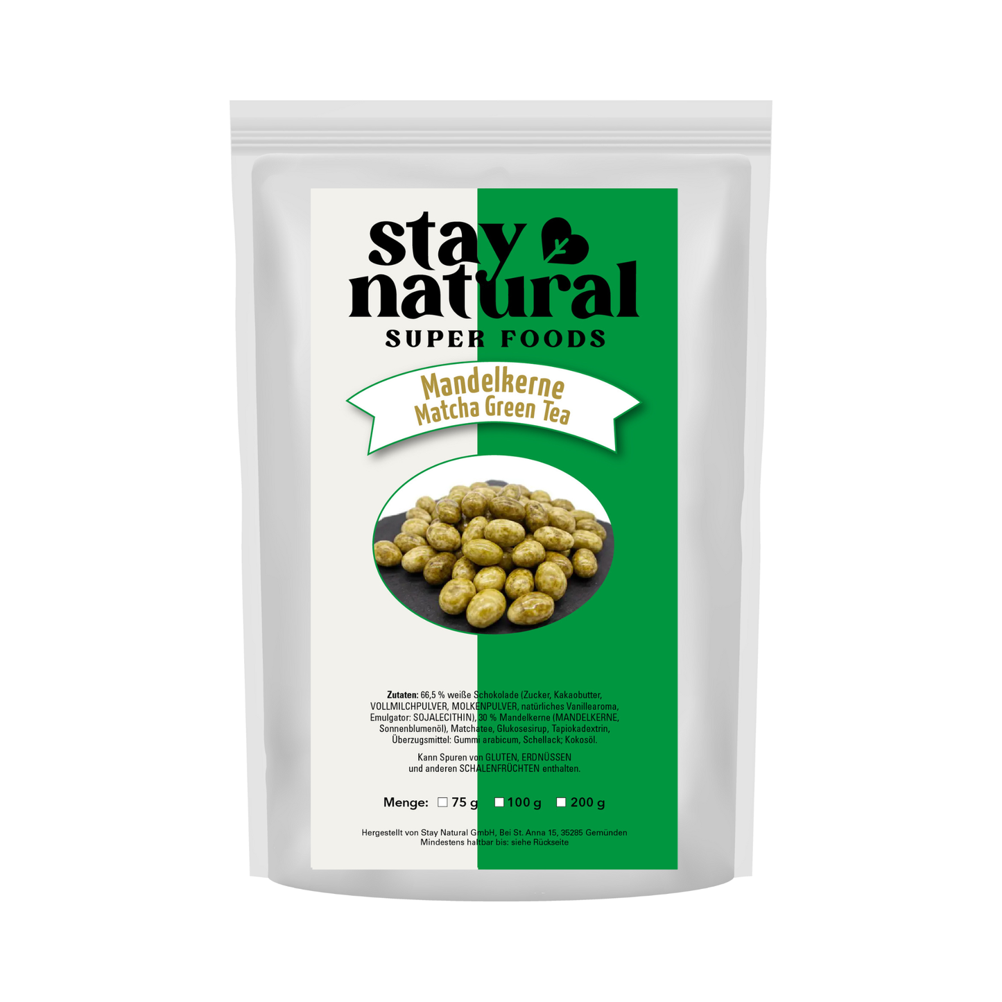 Mandelkerne Matcha Green Tea