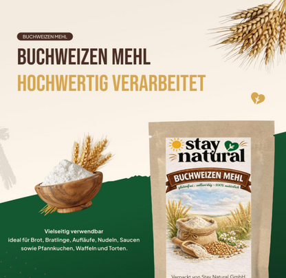 Buchweizenmehl – Natürliches, glutenfreies Mehl für eine bewusste und vielseitige Ernährung