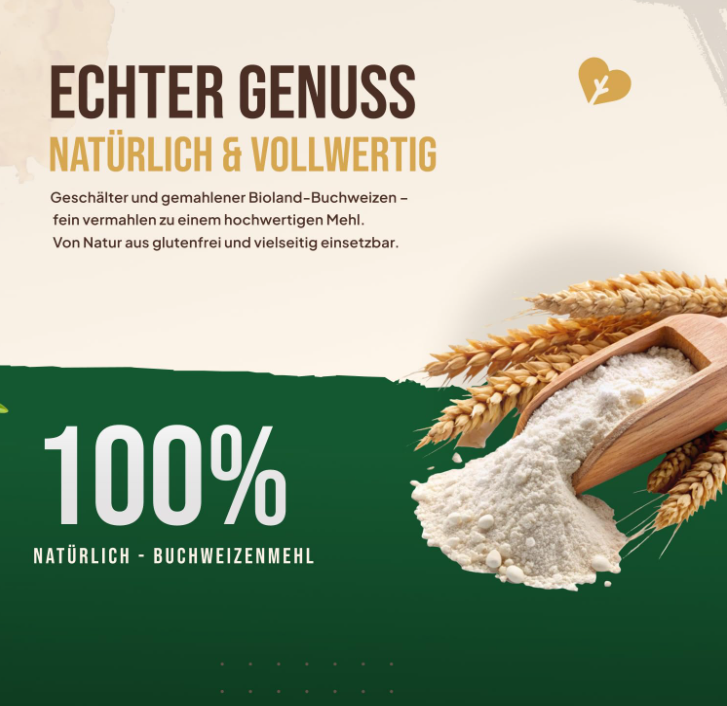 Buchweizenmehl – Natürliches, glutenfreies Mehl für eine bewusste und vielseitige Ernährung
