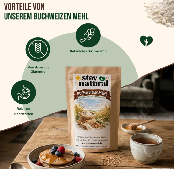 Buchweizenmehl – Natürliches, glutenfreies Mehl für eine bewusste und vielseitige Ernährung