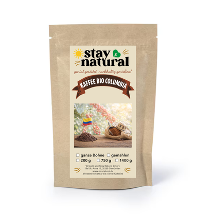 Kaffee Bio Columbia ( ganze Bohne )