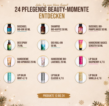 Beauty Adventskalender – 24 Beauty-Highlights Naturkosmetik