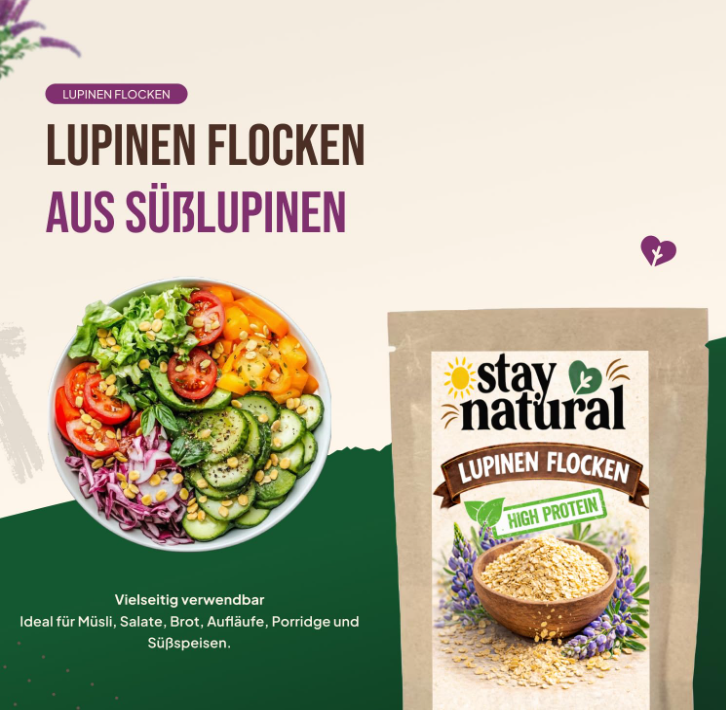Lupinenflocken – Pflanzliche Proteinpower für eine bewusste Ernährung