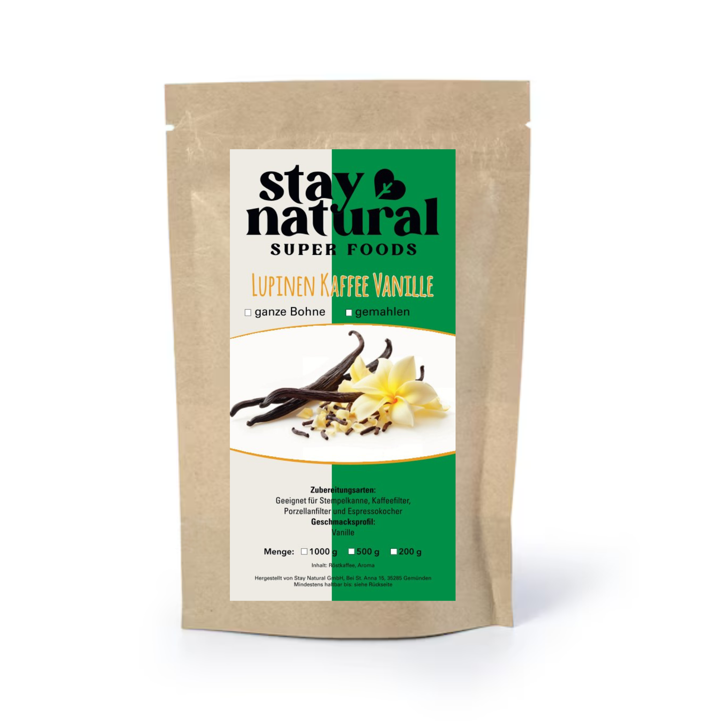Lupinen Kaffee Vanille gemahlen