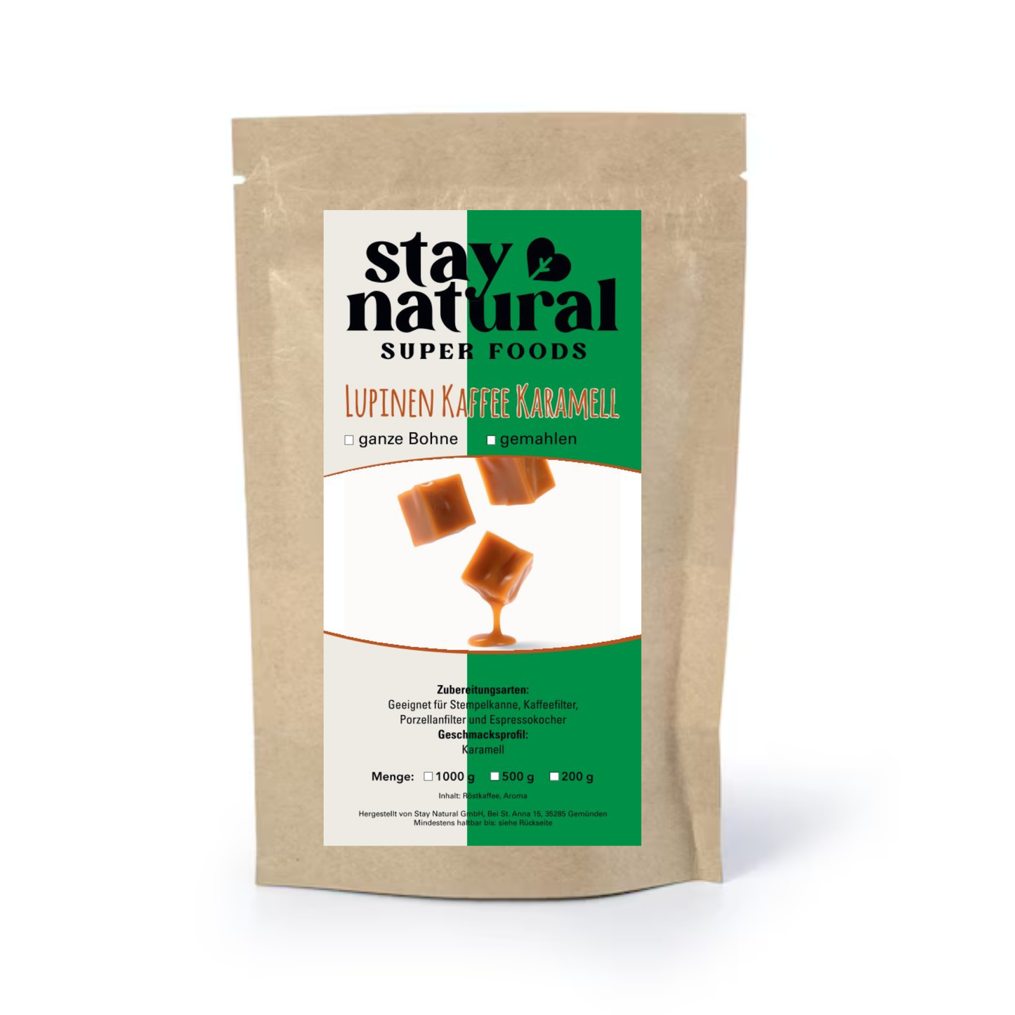 Lupinen Kaffee Karamell