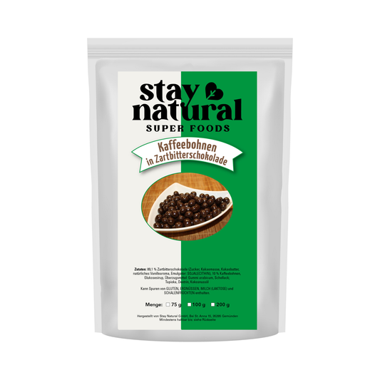 Kaffeebohnen in Zartbitterschokolade
