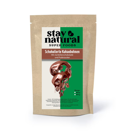 Schokolierte Kakaobohnen